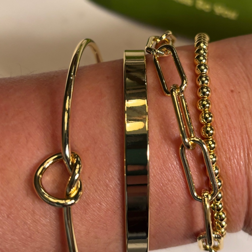 Elegant Gold Bracelet Set